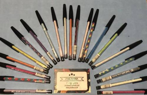 Camo Colour Paracord Pens (Pack of 8)